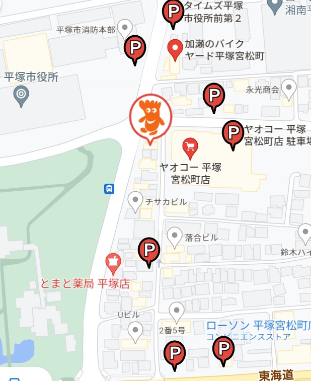 平塚市 巻き爪 駐車場